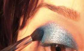Blue eyeshadow tutorial