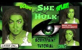 She Hulk Body Paint Tutorial (NoBlandMakeup)