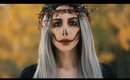 Halloween Queen Makeup ft. Musegetes Ombré Silver Synthetic Lace Front Wig