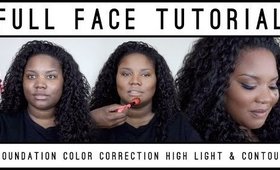 Full face brown skin makeup tutorial  |  Watch Me work