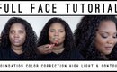 Full face brown skin makeup tutorial  |  Watch Me work