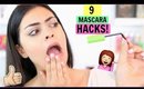 9 MASCARA HACKS EVERY GIRL SHOULD KNOW!
