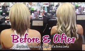 Best Before & After Hair Extensions Portfolio 2014 | Instant Beauty ♡