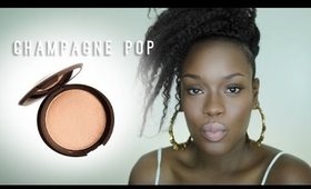 Jaclyn Hill x Becca Champagne pop Highlighter review for dark skin