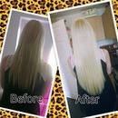 20inch hair extensions. Pre tipped keratin glue ins.
