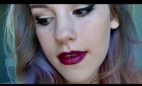 Pinup Eyes and Violet Lips