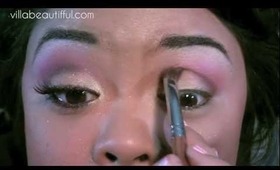 Tutorial Blended Pink, Purple, Yellow Combo Eye  [Coastal Scents Palette]
