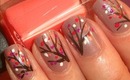 Fall Cherry Blossom Nails