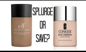 e.l.f. Acne Fighting Foundation vs. Clinique Acne Solutions: Splurge or Save?