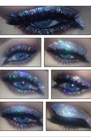 Silver hologram glitter no airbrushing original photos only! 