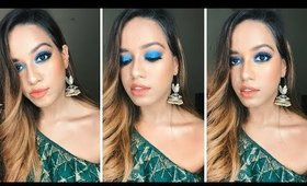 Royal Blue Eye Makeup Tutorial | Debasree Banerjee