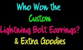 Giveaway Winner!!! | Unique Stylez 4 All (Lightning Bolt Earrings + Extras)