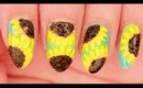 Sunflowers nail art