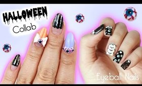 3D Eyeball Halloween Nails | Collab with JauntyJuli ♡