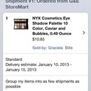 NYX eyeshadow