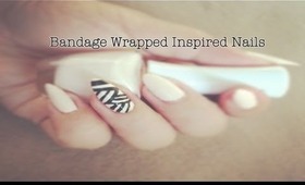 ✖ Bandage Wrap Inspired Nail Art Tutorial ✖