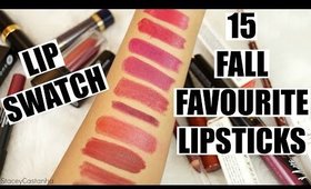 15 FALL FAVOURITE LIPSTICKS for Indian Skintone | Berries, Plums, Burgundies | Lip Swatches