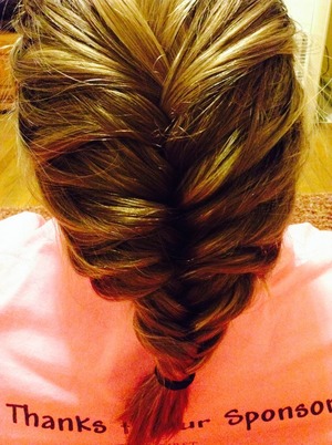 Fish tailed all the way from the top to the bottom