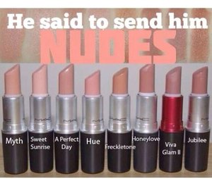 Haha! Lol well besides the laugh I hope this picture helps a lot of you girlies out! These are all really great nude colors and I hope you guys find your ideal one! ☺️