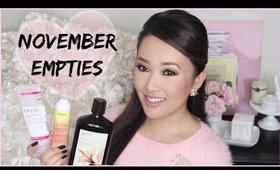 NOVEMBER EMPTIES | More Products I've Used Up | hollyannaeree