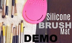 How To Clean Makeup Brushes...QUICKLY | beautyblender Mat