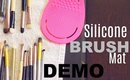 How To Clean Makeup Brushes...QUICKLY | beautyblender Mat