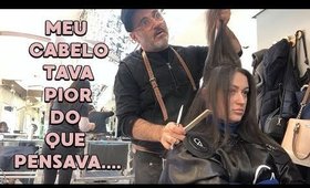 CORTEI O CABELO E ALISEI DEPOIS DE ANOS! Duda Fernandes