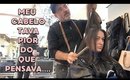 CORTEI O CABELO E ALISEI DEPOIS DE ANOS! Duda Fernandes