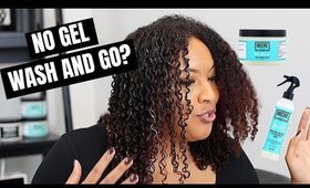 Look at this DEFINITION! 😱 My Updated Wash and Go Using A CREAM! Miche Beauty