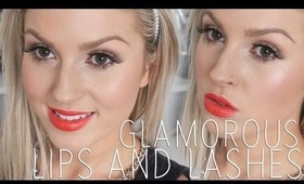 GRWM Glamorous Lips & Lashes! Orange! ♡ Shaaanxo