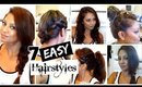 7 Easy Back to School Hairstyles │ Quick Heatless Hairstyles