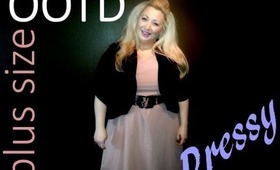 Plus Size OOTD | ASOS Curve Dress, Lane Bryant Sweater + Snake Print Belt 1/10/13