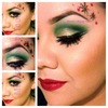 Xmas inspired makeup