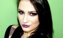 Beauty and Brains makeup tutorial : Maquiagem usando batom roxo! Maquiagem gótica.
