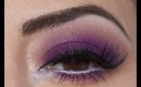 Intense Purple Smokey Eyes with Gold Tones - MakeupByLeeLee