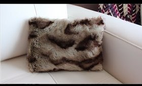 DIY Faux Fur Pillow : NO SEWING Required