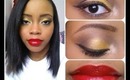 Holiday Look #2 | Gold Eye & Red Lip