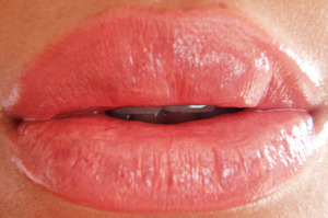 YSL rouge volupte peach passion. my fav shade!