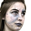 Blue Powder Makeup