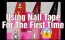 How to Use Nail Tape and Rhinestones!