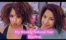 Styling my natural hair for the week + Curly hair products