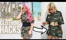 KYLIE JENNER Clothing Hacks! Outfit Ideas & Yeezy Dupes