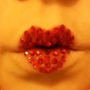 Crystal heart lips