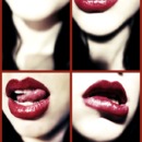 vamp red lips