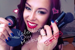 Since Valentine's day is coming up, Why not have fun and share a makeup look with you all! Valentines day is about sharing it with who you love? Well I want to share this look with the people who love Makeup! :) 