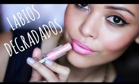 Labios degradados en segundos con un solo labial, prueba de producto ||| Lilia Cortés