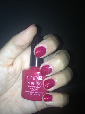 Shellac power polish 
14 day manicure no chip, no smudge, dries instantly which is the best feature