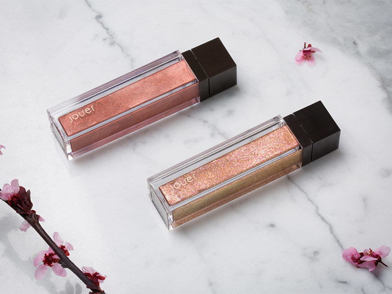 Jouer Cosmetics Long-Wear Lip Crème and Lip Topper in Rose Gold