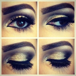 Some make up I done on myself.. Testing the new glitter liner from Collection 2000 as an eyeshadow! Goes on perfect. 