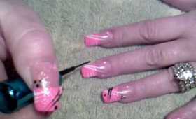 ~ Nail Art ~ Neon Pink Design ~